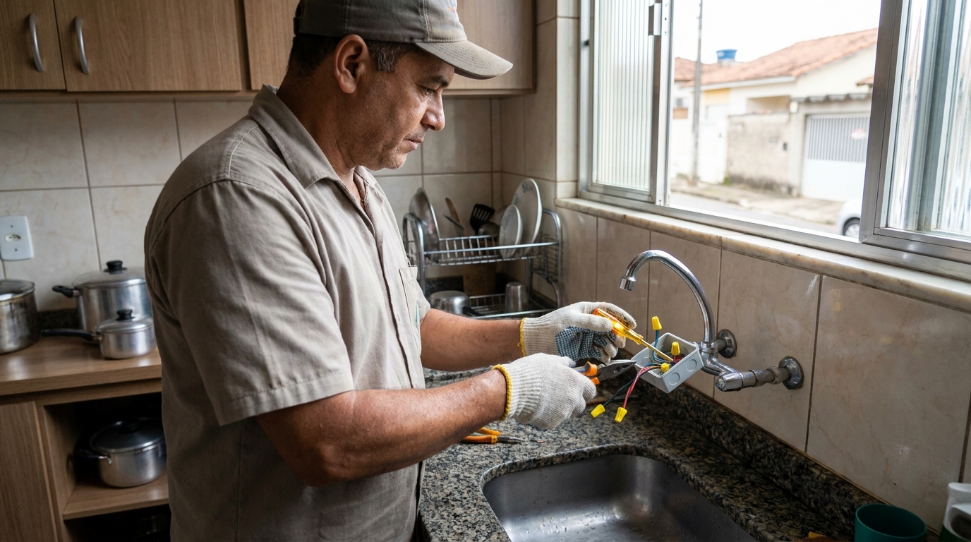 Adequação de Ponto Elétrico no Centro, Santo André‑SP