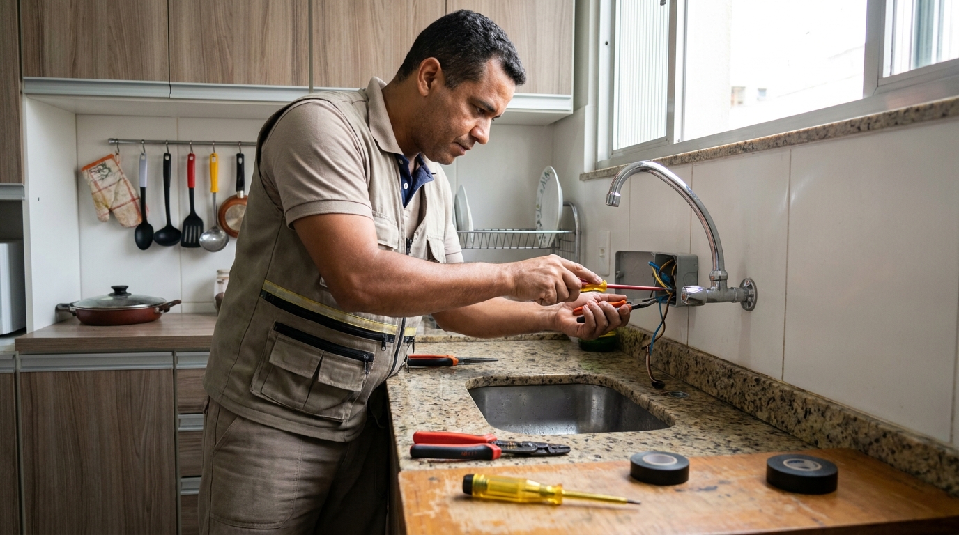 Instalação em Cozinha ou Área Gourmet no Centro, Santo André‑SP