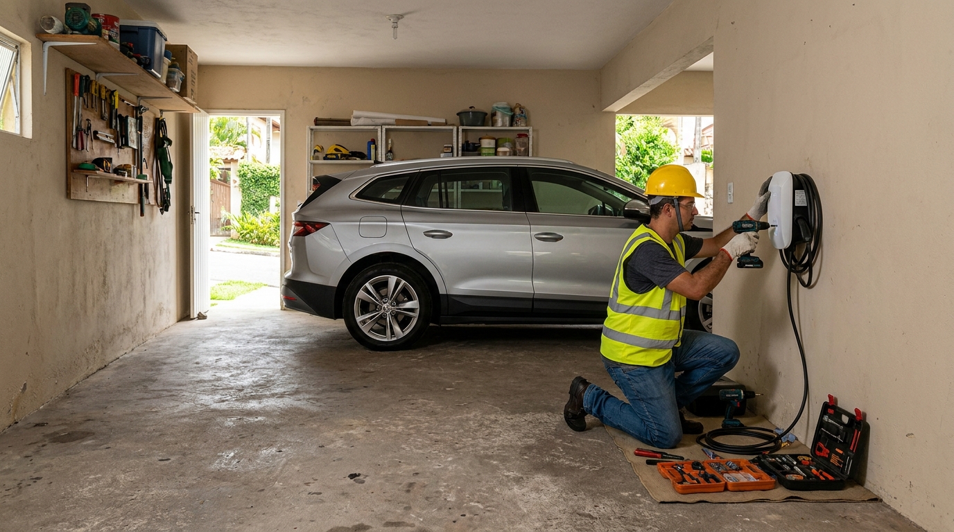 Instalação em Garagem ou Condomínio no Centro, Santo André‑SP