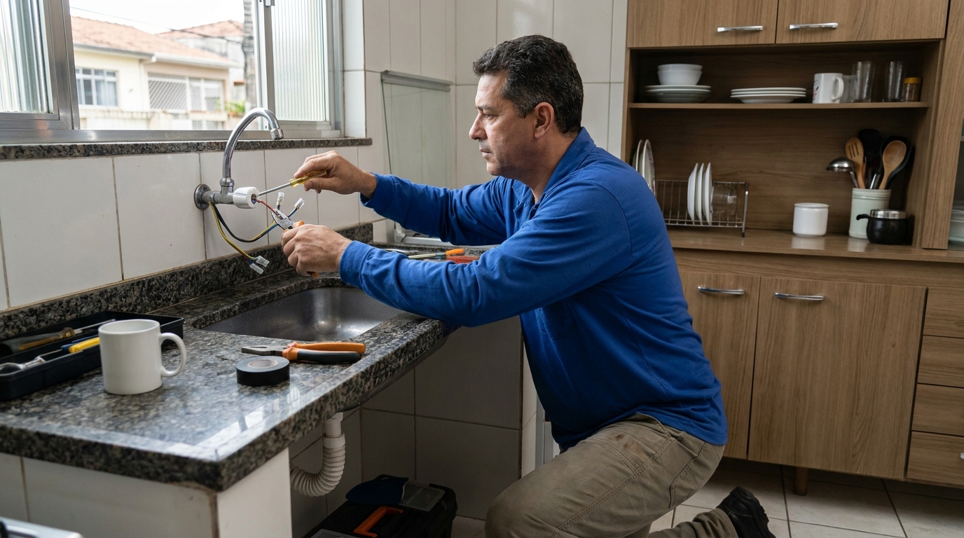 Reparo em Torneira Elétrica no Centro, Santo André‑SP